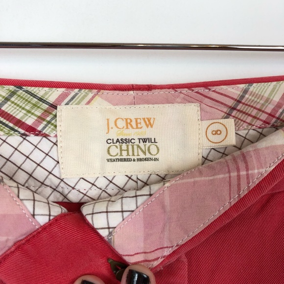 J. crew Classic Chino Preppy Pink Khaki Shorts - 8 - Picture 4 of 4